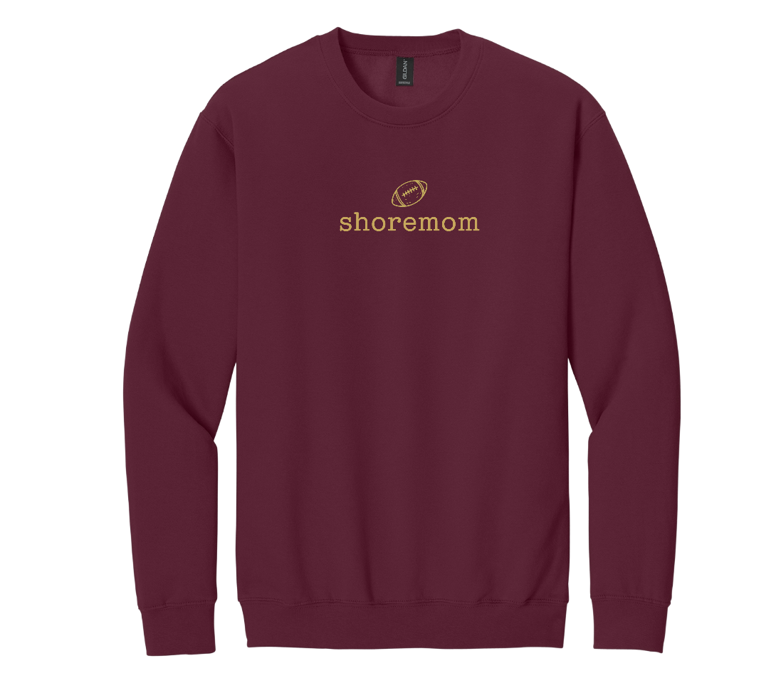 Football Shoremom - Softstyle® Crewneck Sweatshirt (unisex sizing)