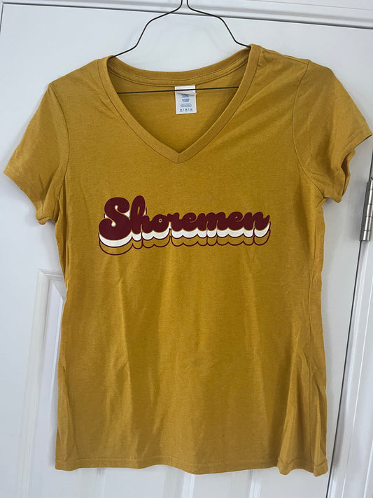 SHOREMEN Ladies Tri-Blend V-neck Tee