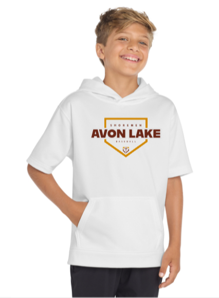 Sport-Tek® Fleece Short Sleeve Hooded Pullover (Unisex/Youth)