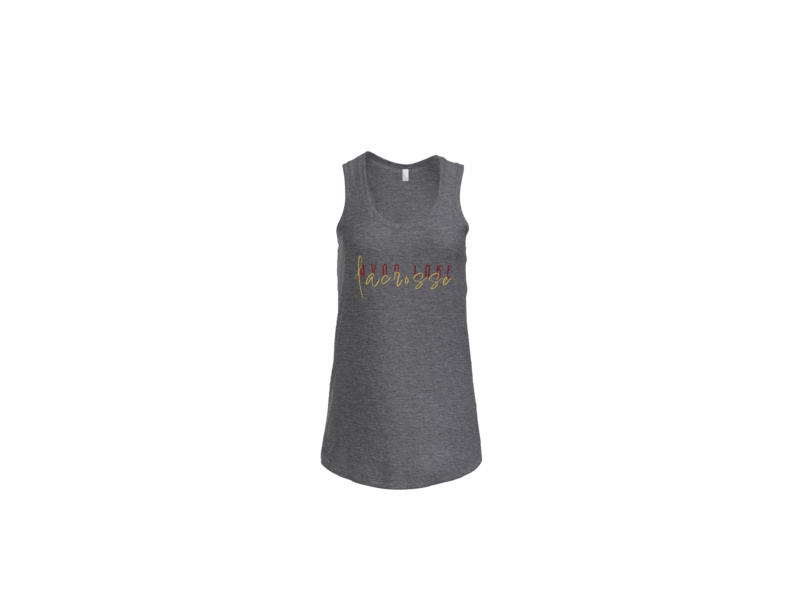 Script AL Lacrosse - Women's Tri-Blend Tank