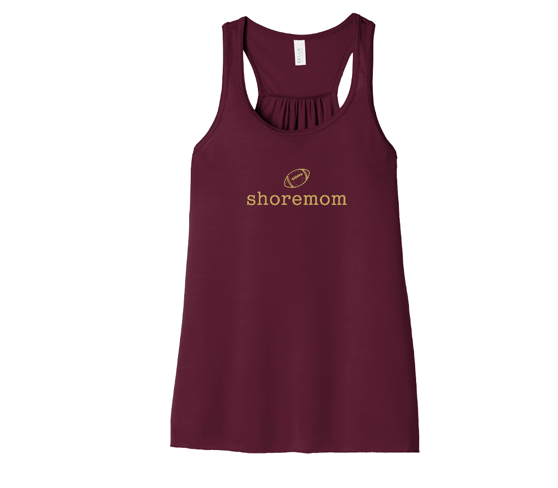Football Shoremom - BELLA+CANVAS® Women’s Flowy Racerback Tank