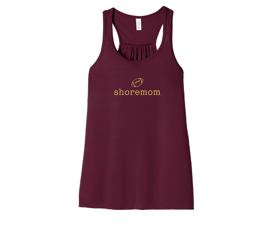 Football Shoremom - BELLA+CANVAS® Women’s Flowy Racerback Tank